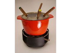 Set per Fonduta Bourguignonne in ghisa smaltata