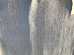 Cuoio nero stampato struzzo per artigianato