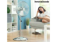 Ventilatore a Piantana Chrome Retro InnovaGoods Ø 40 cm 55W