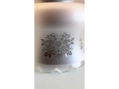 Grande LAMPADARIO in vetro opalino