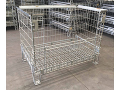 Contenitori ceste in filo zincato abbattibili