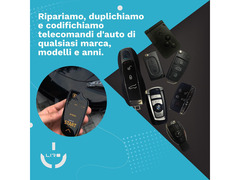 Duplicazione e programmazione di chiavi e telecomandi auto di tutte le marche