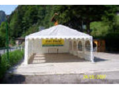 TENDOSTRUTTURE TENDONI PER FESTE GAZEBO  6 X 6 X 3 MT. PVC IGNIFUGO CERTIFICATO MM ITALIA