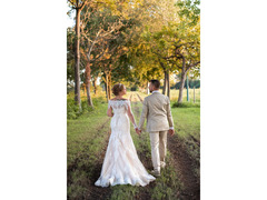 Vendo abito da sposa a sirena con le maniche