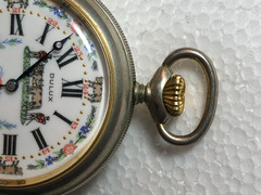 Orologio da taschino DULUX quadrante in ceramica con numeri romani