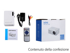 Mini proiettore portatile per casa e ufficio