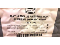 Materasso Simmons a molle rivestite 160x200