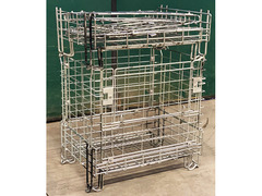 CESTE FILO METALLICO ZINCATE MEZZO MODULO