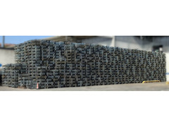 CESTE FILO METALLICO ZINCATE MEZZO MODULO