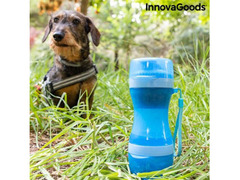 Bottiglia con Contenitore per Acqua e Cibo