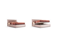 Letto contenitore con materasso