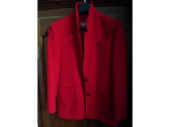 Giacca VINTAGE rossa, 80% lana, foderata, M, onna
