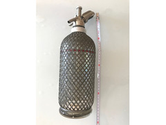 Bottiglia Vetro Rete Acciaio Seltz d’Epoca