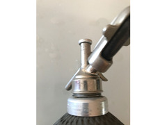 Bottiglia Vetro Rete Acciaio Seltz d’Epoca