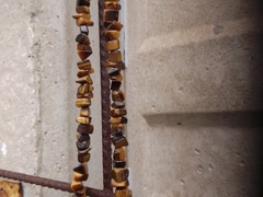 Collana pietre occhio di tigre, 44 cm