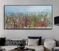 Quadro grande astratto dipinto su tela 150 cm