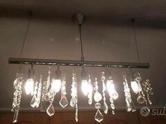 Lampadari a 5 luci, con cristalli di vetro