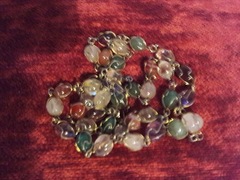 Collana con pietre dure, preziose 80 cm