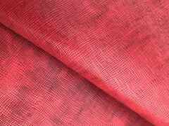 Scampolo pelle a vegetale  rossa per Artigianato