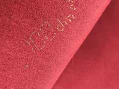 Fianchi a vegetale nabuk rosso per Artigianato