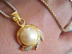 Collana in argento bagno oro