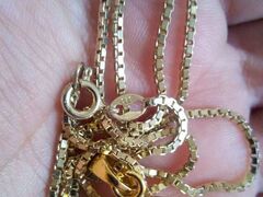 Collana in argento bagno oro