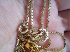 Collana in argento bagno oro