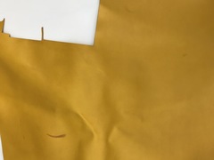 Cuoio giallo sole per artigianato
