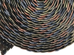 Intreccio pelle vacchetta per cinture multicolore