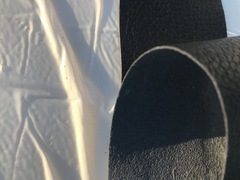 Strisce pretagliate pelle nappa nera – D5