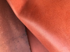 Scampolo pelle a vacchetta Pull Up brandy - PU106