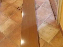 Testata letto vintage con radio e faretti
