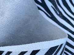 Pelle di vitello stampa zebra per Artigianato