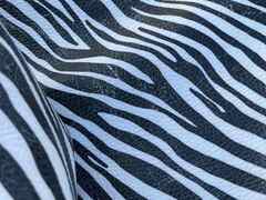 Pelle di vitello stampa zebra per Artigianato