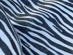 Pelle di vitello stampa zebra per Artigianato
