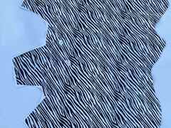 Pelle di vitello stampa zebra per Artigianato