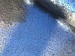 Scampolo pelle nera cromo con paillettes