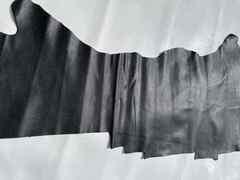 Scampolo pelle vitello nero bottalato – J20