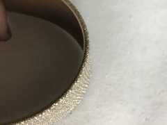 Tomaie glitterate oro brillante per zoccoli donna
