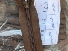 Cerniere lampo cm 14 Marrone per Artigianato