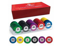 Chips fiches gettoni da poker JUEGO PRO EMBOSSED