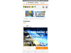 Taxi Bergamo e provincia