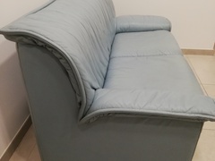 Divano letto in pelle