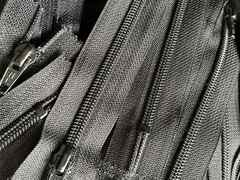 Cerniere lampo in nylon nero da cm 14