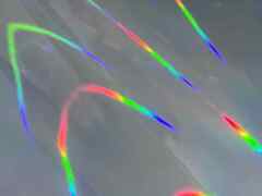 Pelle colore madreperla effetto ologramma