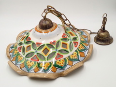 Lampadario Ceramica Vietrese Traforato