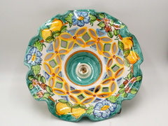 Lampadario Ceramica Vietrese Traforato