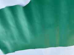 Scampolo pelle vitello verde per Artigianato
