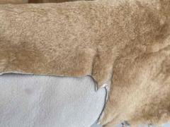 Pelle di shearling colore Alabastro
