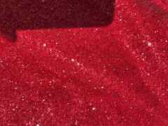 Glitter colore rosso per calzatura e pelletteria